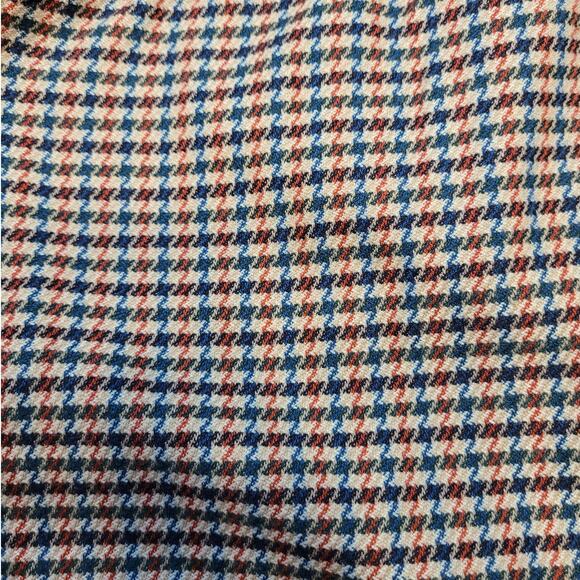 J.Jill Ponte Slim Leg Pants 12P Beige Red Blue Houndstooth EUC - Picture 5 of 13